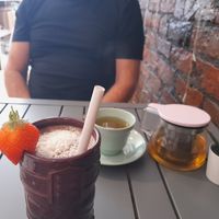 Cashew Baby. Jasmine Tea. at Alkaline Kitchen in Middlesbrough