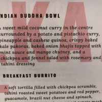 Menu at Alkaline Kitchen in Middlesbrough