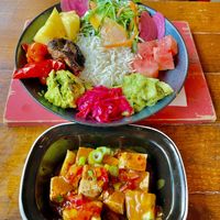 Organic Tofu Buddha Bowl (Ve)

Creamy Tofu Pieces Glazed With Jerk Sauce And Sweet Mango Mole  at Turtle Bay in Middlesbrough
