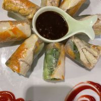 Vegetarian spring rolls with tofu (asked for this as option ) was vegan   at May Restaurant in Phu Quoc