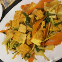 Tofu with ginger and chilli  at May Restaurant in Phu Quoc