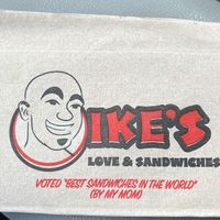 Yummy meatball sandwich, had mine on whole wheat, lettuce, tomato & red onions, comes with vegan mozzarella cheese and marinara sauce. Good stuff  at Ike's - Palmdon Dr in Fresno