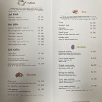 Drinks menu  at Pumpkin Tales in Chennai