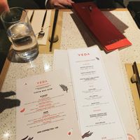 Lunch menus at Veda Café & Bar in Hong Kong Island