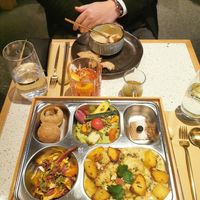 Tiffin box at Veda Café & Bar in Hong Kong Island