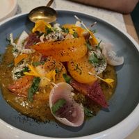 Seasonal tomatoes  at Veda Café & Bar in Hong Kong Island