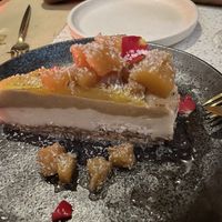 Coconut and pineapple vegan cake  at Veda Café & Bar in Hong Kong Island