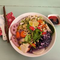 Vegan pho at Fly Fusion Cafe in Helsinki