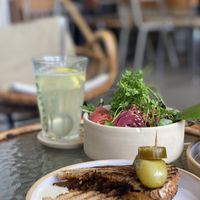 Croque with oyster mishrooms and jalapeños.   at Tinsel in Antwerpen