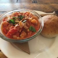 Veg curry without yoghurt was suitable  at Red Kite Cafe in Edinburgh