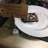 Vegan chocolate square  at Red Kite Cafe in Edinburgh