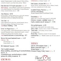 This is the Main menu. There are also options to swap & change ingredients to suit your diet😄the Soup is usually Vegan if not Veggie. at The Drop Off in Bury