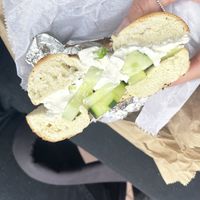  at Tribeca Bagels in New York City