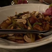 Mushroom, tofu and cashew nut at MAYs in Pattaya