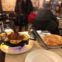 Sach and vegan pizza  at 4Directions in Bansko