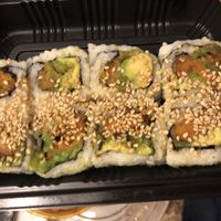 Sweet potato avocado roll  at Green Recipes in Flushing