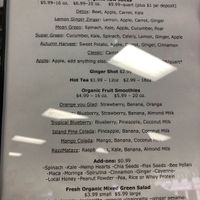 Smoothies and juices  at Columbia Health Foods in Columbia