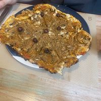 Spicy pizza (vegan)  at La Casa Viva in Valencia