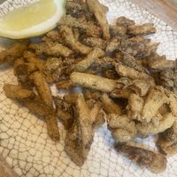 Vescaditos fritos- Vegan (tastes like fried fish)   at La Casa Viva in Valencia