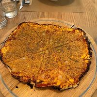 Margarita pizza, base de yuca (sin gluten) at La Casa Viva in Valencia