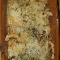 Lasaña de champiñones sin gluten at La Casa Viva in Valencia
