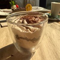 Tiramisú vegano at La Casa Viva in Valencia
