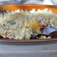 Vegan pumpkin lasagna  at La Casa Viva in Valencia