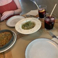 Risotto vegano y lasaña vegana !  at La Casa Viva in Valencia