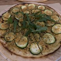 Vegan Pizza, Cashew Cheese Crumbs at La Casa Viva in Valencia