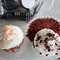 Strawberry & red velvet cupcakes   at Sweet Tooth in Fayetteville