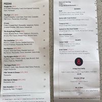 Takeaway menu  at Cove in Waipu