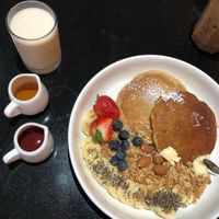 Vegan pancake at Veganerie - Silom in Bangkok