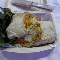 Tofu satay wrap  at Veganerie - Silom in Bangkok