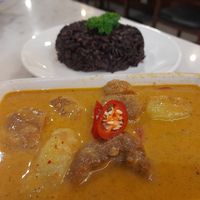 Massaman curry with mushroom meat at Veganerie - Silom in Bangkok