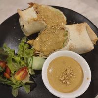Satay wrap at Veganerie - Silom in Bangkok