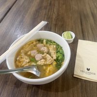 Tom Yum Tofu noodles soupp  at Veganerie - Silom in Bangkok