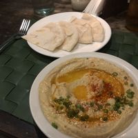 Hummus and pita  at Bravo Restaurant in Siargao