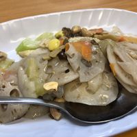 Lotus root at Destin Vegetarian in Kuala Lumpur