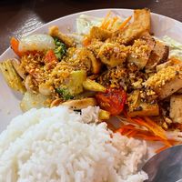 Tofu fried with black pepper at Pure Joy in Koh Phangan