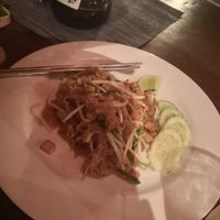 Super tasty vegan Pad Thai at Barracuda Restaurant at Darawan - Maybe closed in Koh Tao