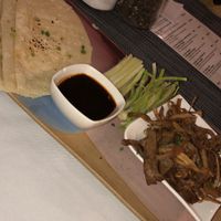 Vegan duck pancakes from the 3 course set menu  at Barracuda Restaurant at Darawan - Maybe closed in Koh Tao