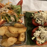 Stuffed pepper with vegan feta 😻 at Barracuda Restaurant at Darawan - Maybe closed in Koh Tao