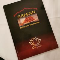 Menu at Safran in Bruckmuehl