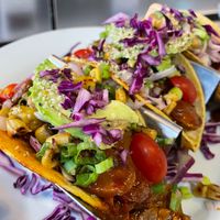 Chipotle Garlic Mushroom Tacos at Daily Fuel in Portland