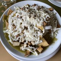 Chilaquiles veganos 10/10  at La Cadencia Loncheria in Mexico City