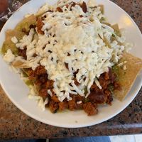 Hoy tocaron chilaquiles de chorizo de soya   at La Cadencia Loncheria in Mexico City
