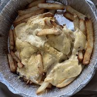 I was scared about the cheese fries because I get disappointed a lot  but they were reallygood  at Plant Based Pizzeria in Atlanta