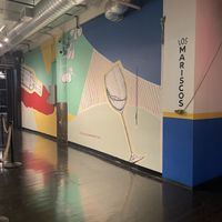 Wall next door at Chelsea Market at mŏkbar in New York City