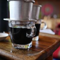 Tasty coffee at Man'Groove in Kep