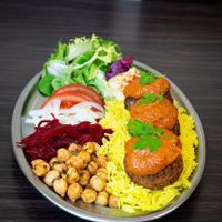 Albóndigas vegana at Perejil in Barcelona